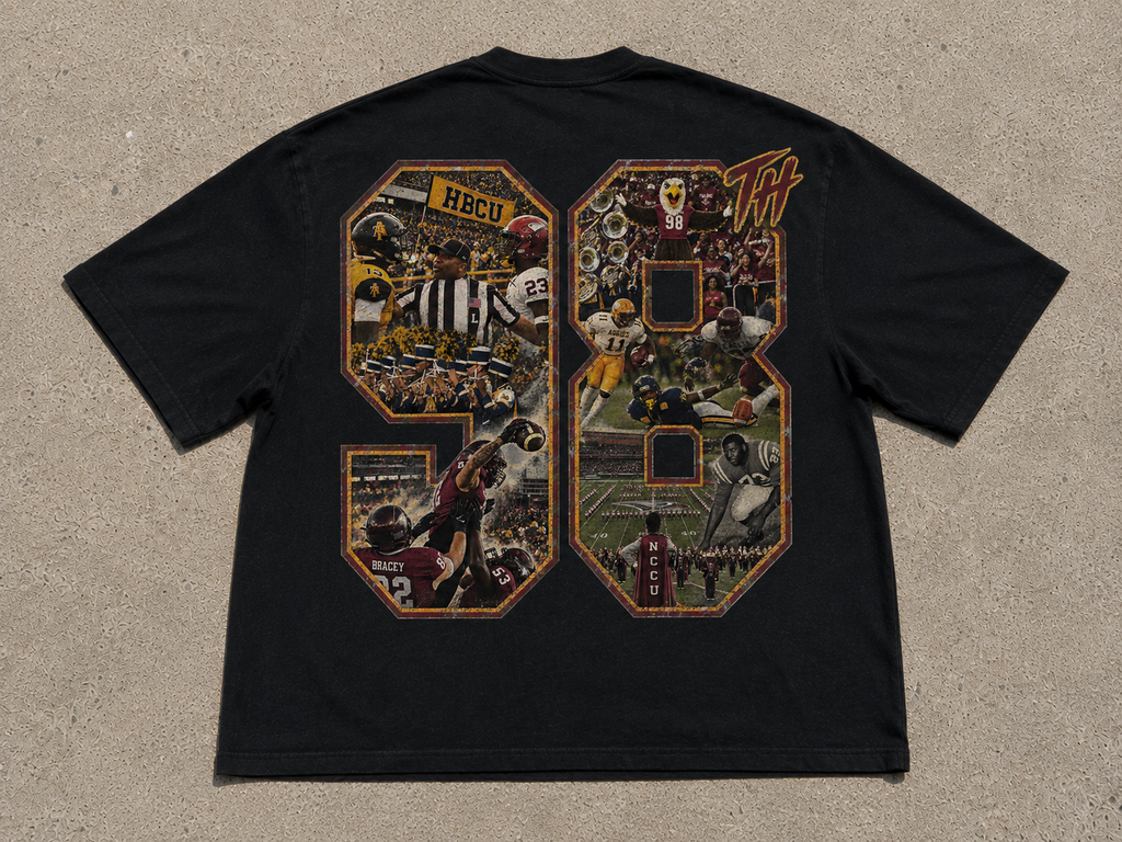 Aggie Eagle Heavyweight Oversized Cropped Black Tee