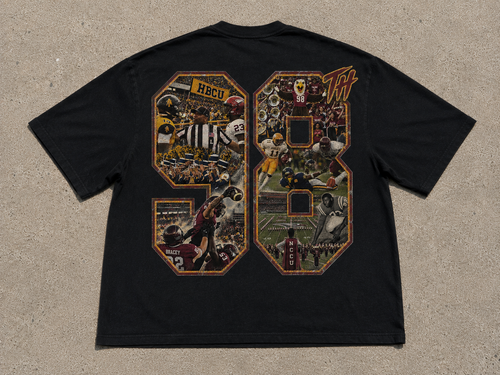 Aggie Eagle Heavyweight Oversized Cropped Black Tee
