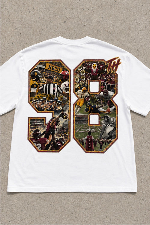 Aggie Eagle Heavyweight Overside Cropped White Tee