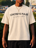Concrete Rose Oversized Boxy Creme Tee