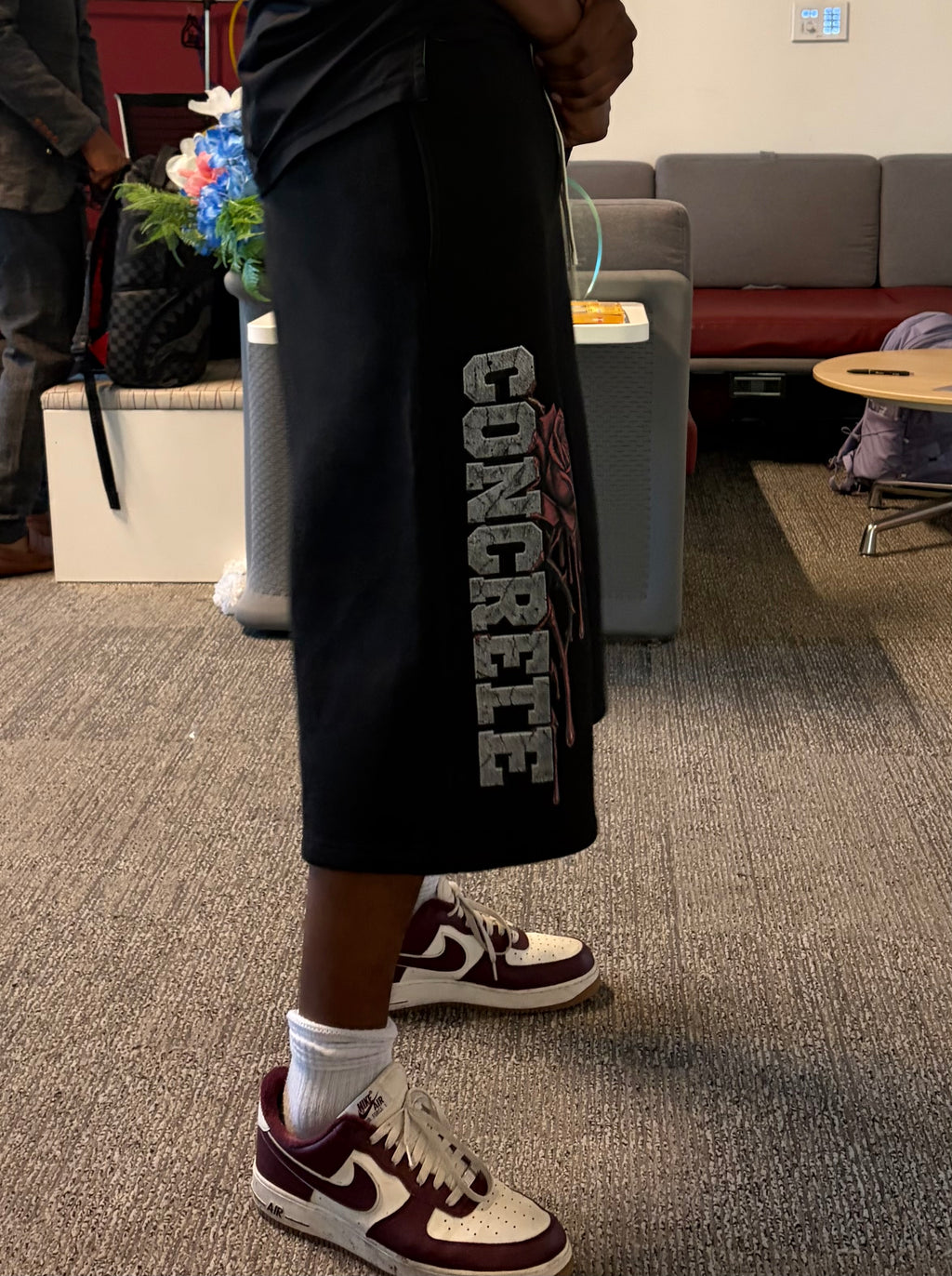 Concrete Rose Long Shorts